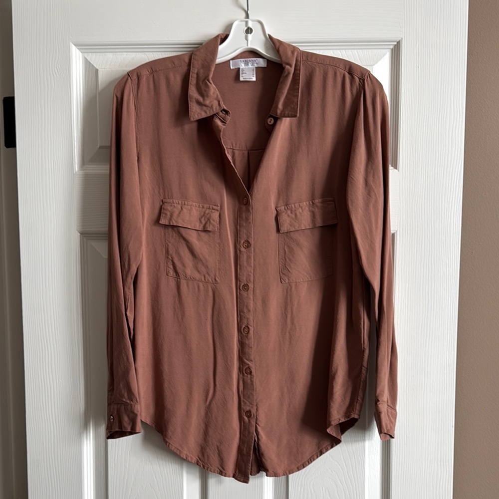 Lascana Venus Brown Button-Up Shirt